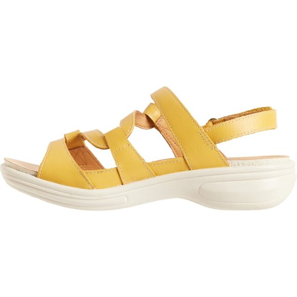 NEW REVERE Emerald Sandals - Leather, Wide For Women in mustard 253 - Picture 5 of 6